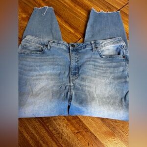 LC Lauren Conrad Skinny Ankle Jeans Size 18 light Wash Distressed